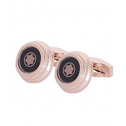 Montblanc Logo Golden Cufflinks